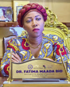 Her Excellency Dr. Fatima Maada Bio First Lady of the Republic of Sierra Leone-FREETOWN