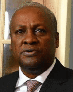 His Excellency JOHN DRAMANI MAHAMA President of the Republic of Ghana-ACCRA